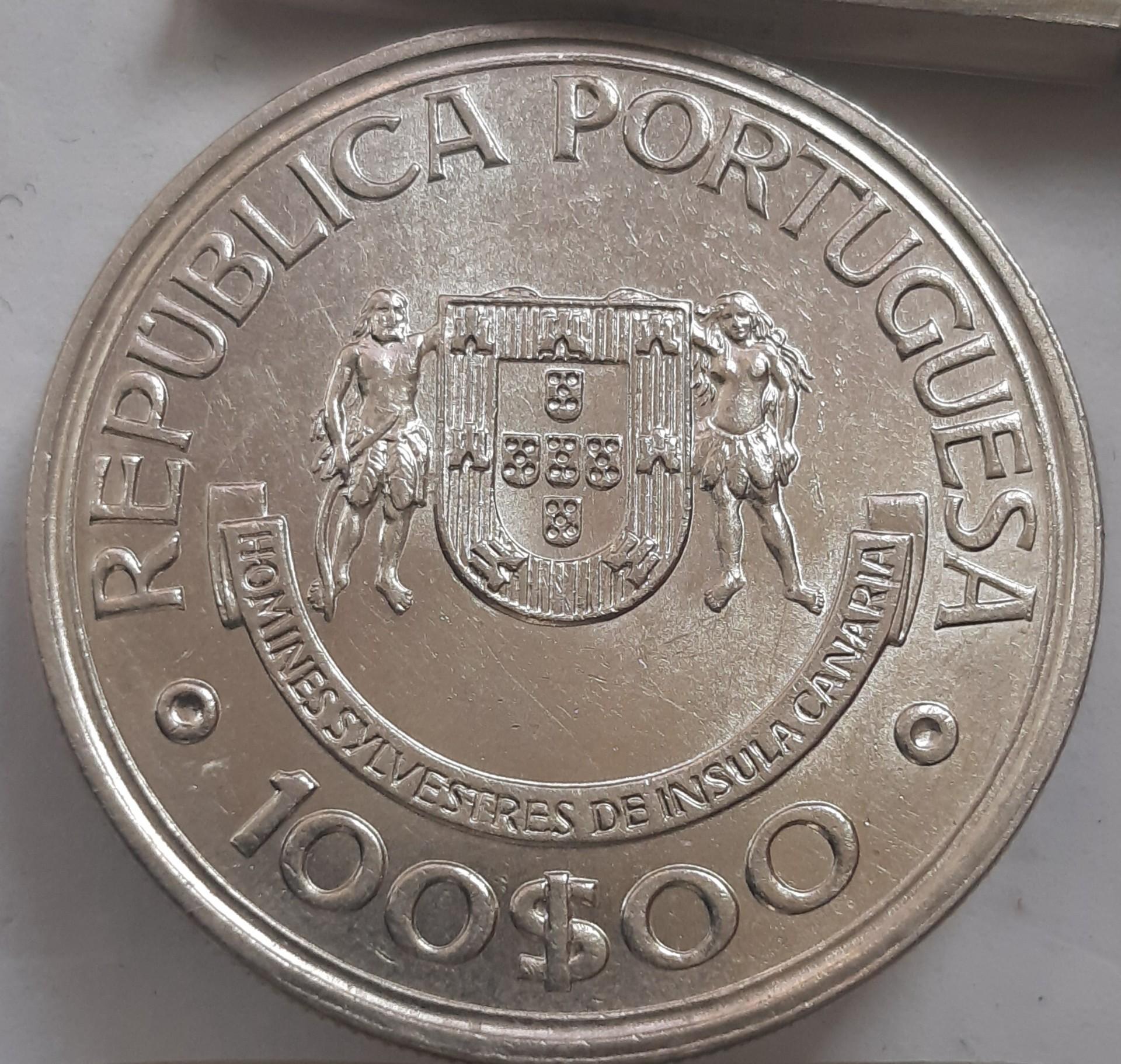 Portugalija 100 Eskudų 1989 KM#646 Proginė (3470)