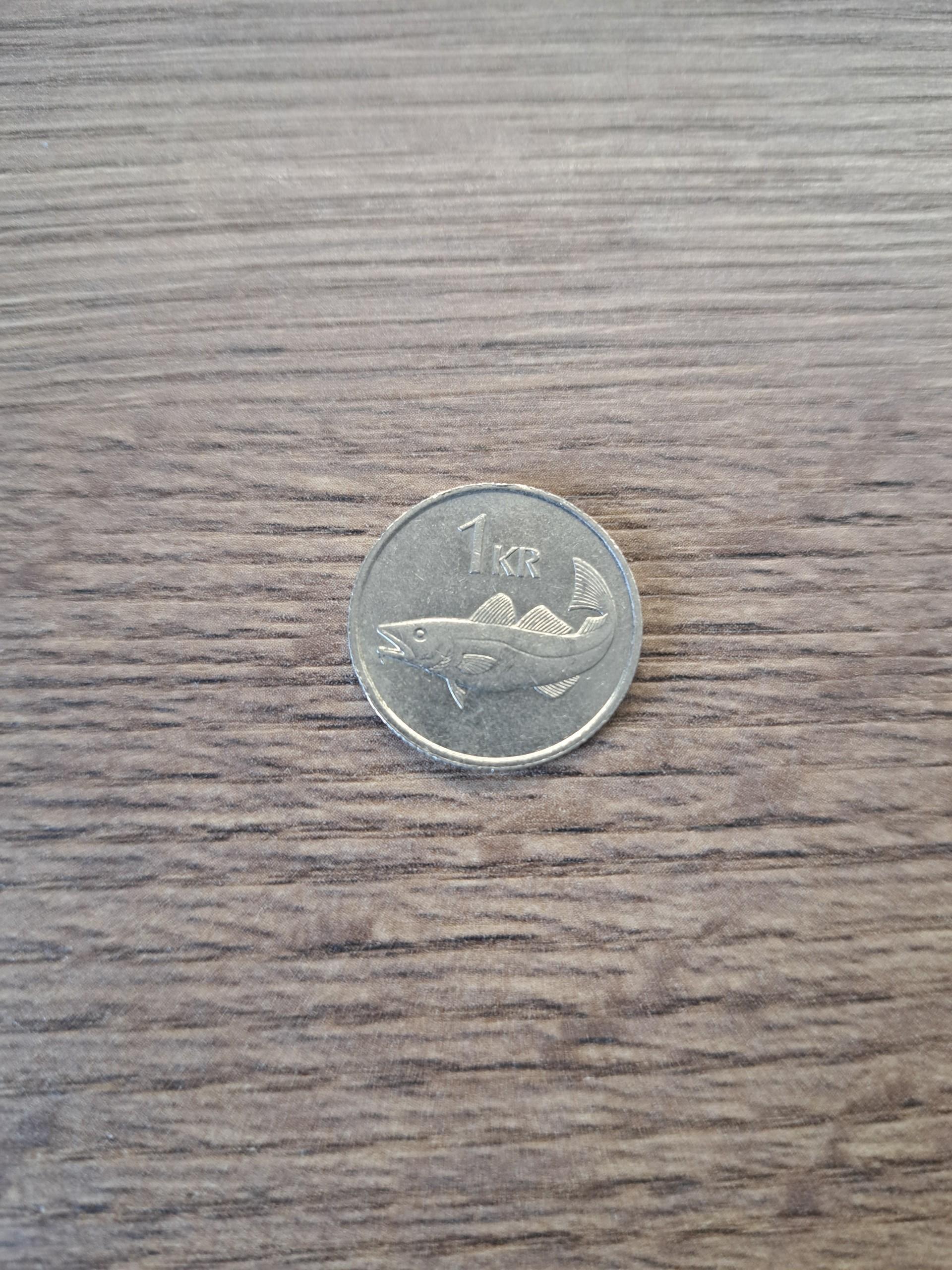 Islandija 1 krona 1984