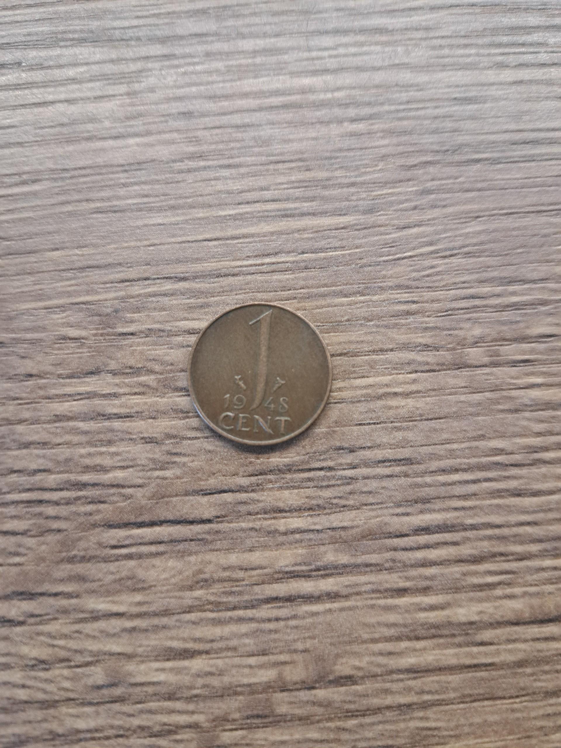 Nyderlandai 1 centas 1948