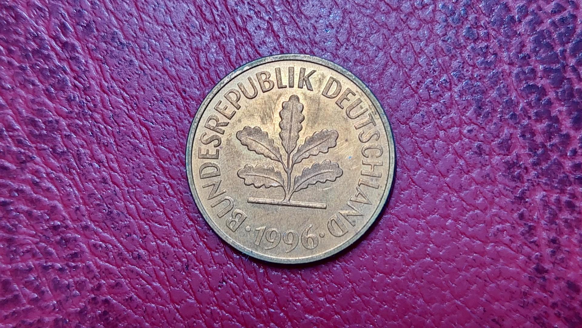 Vokietija 5 pfenigai, 1996G KM# 107