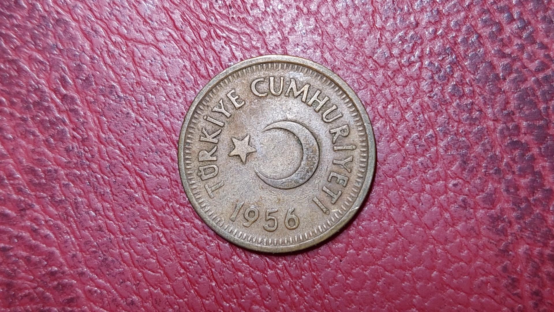 Turkija 10 kurušų, 1956 KM# 888