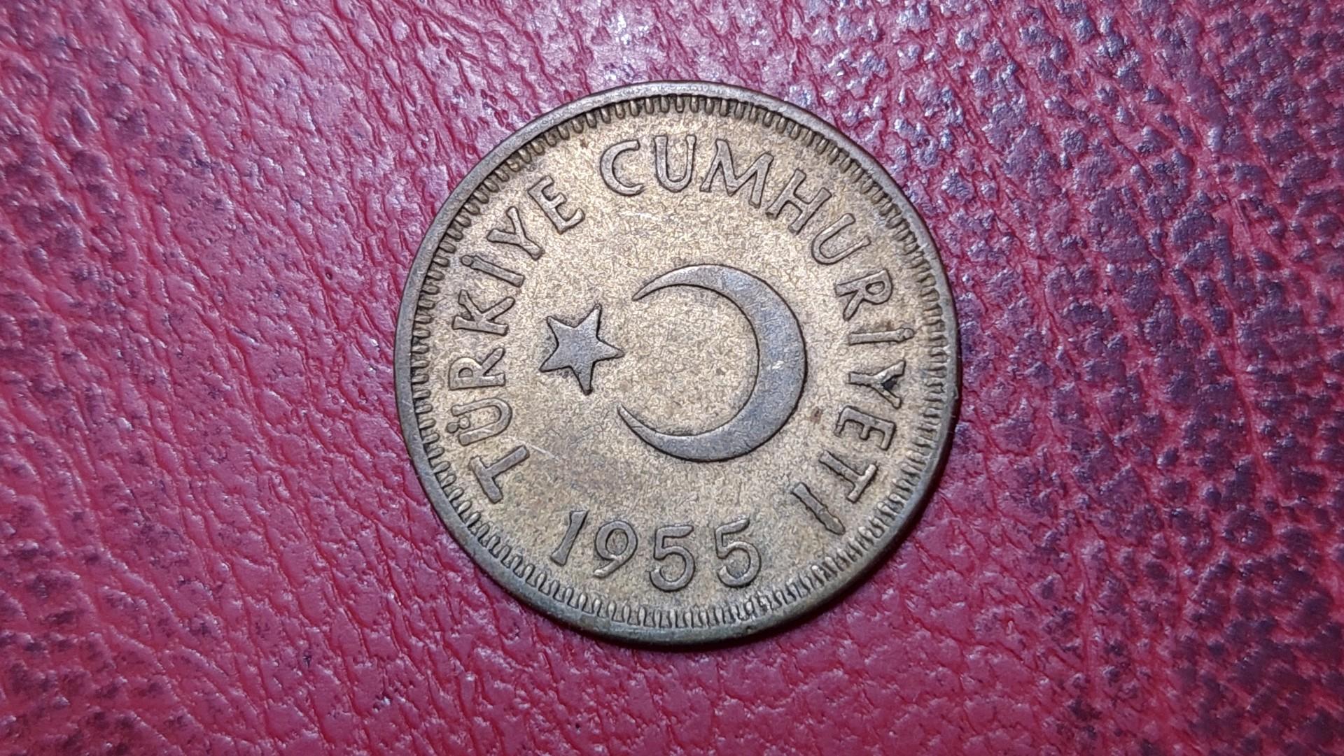 Turkija 25 kurušai, 1955 KM# 886