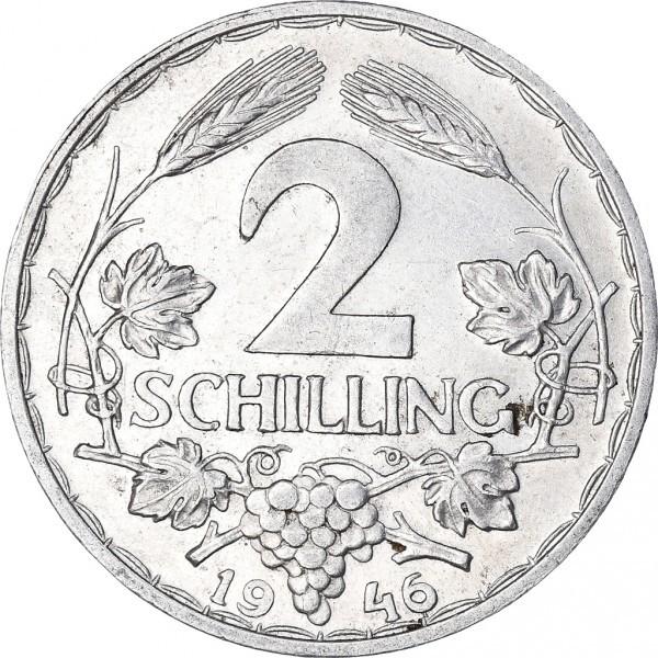 2 šilingai Austrija, 1947