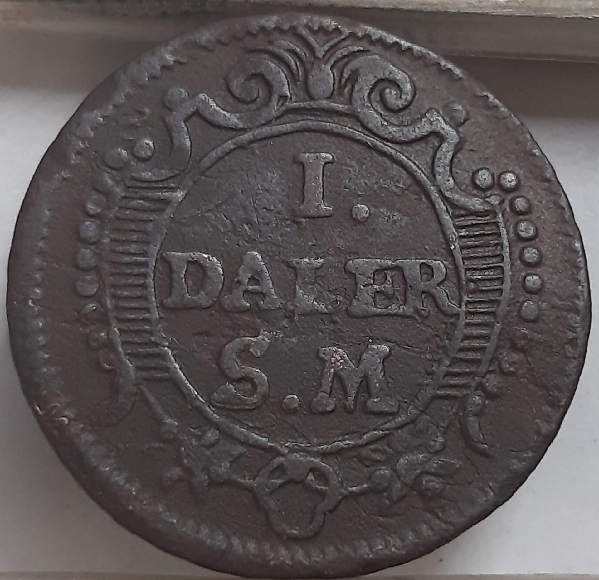 Švedija 1 Daleris 1718 KM#361 Proginė (3549)