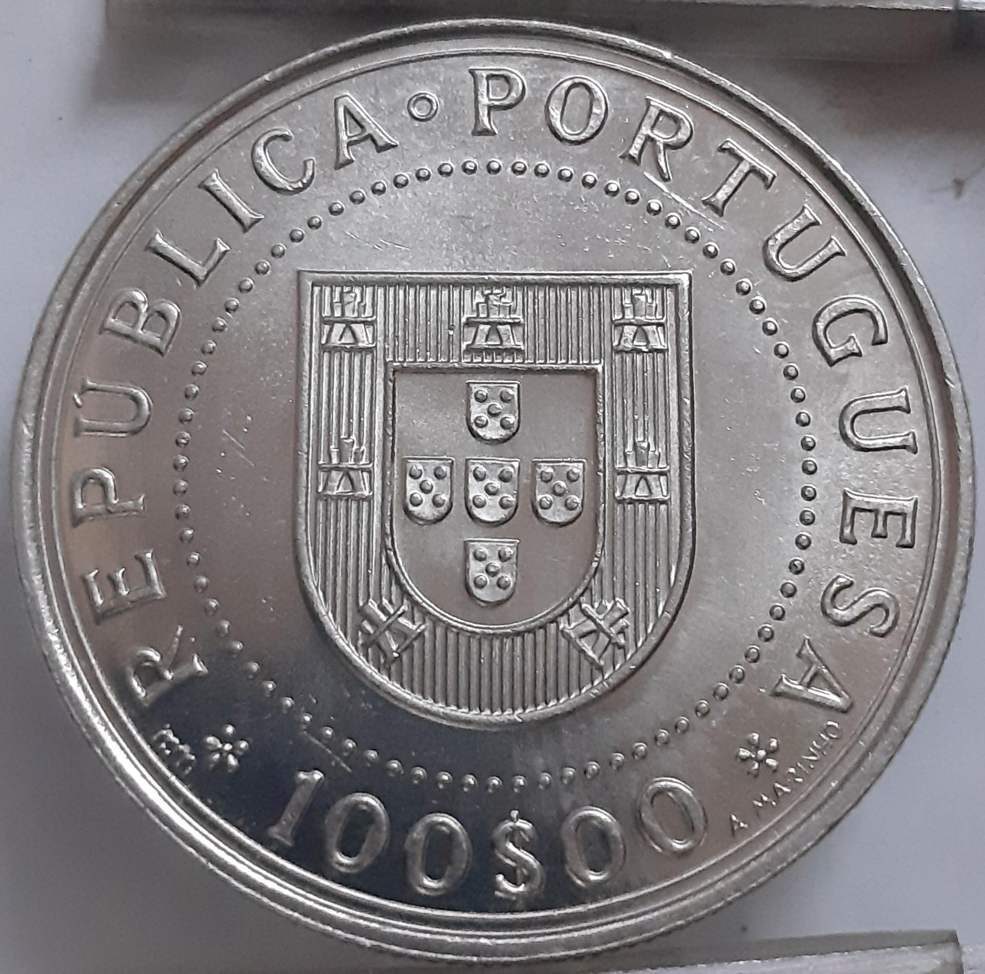 Portugalija 100 Eskudų 1990 KM#651 Proginė (3554)