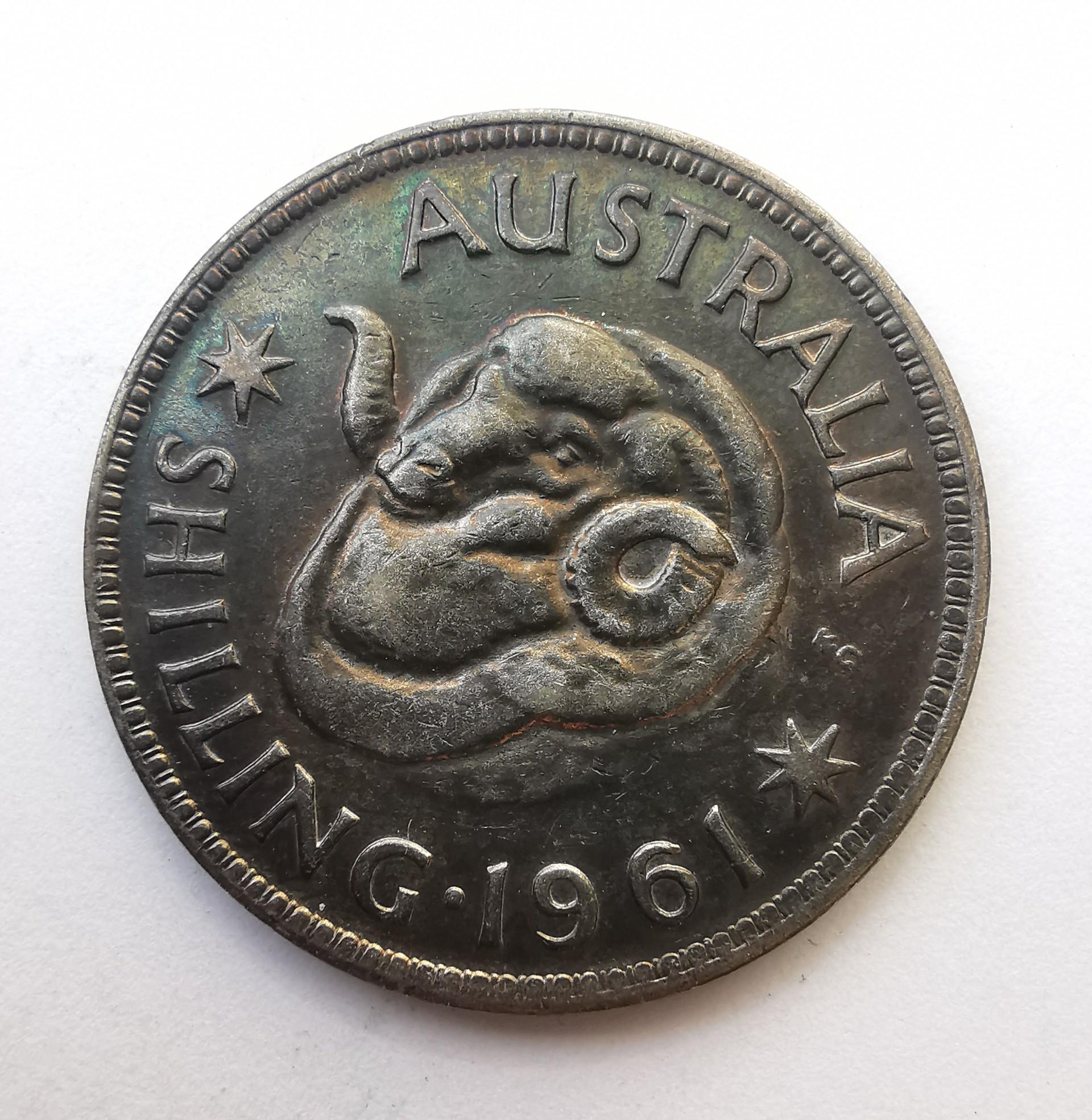 Australija 1 šilingas 1961