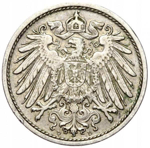 10 reicho pfenigų, 1908 (D)