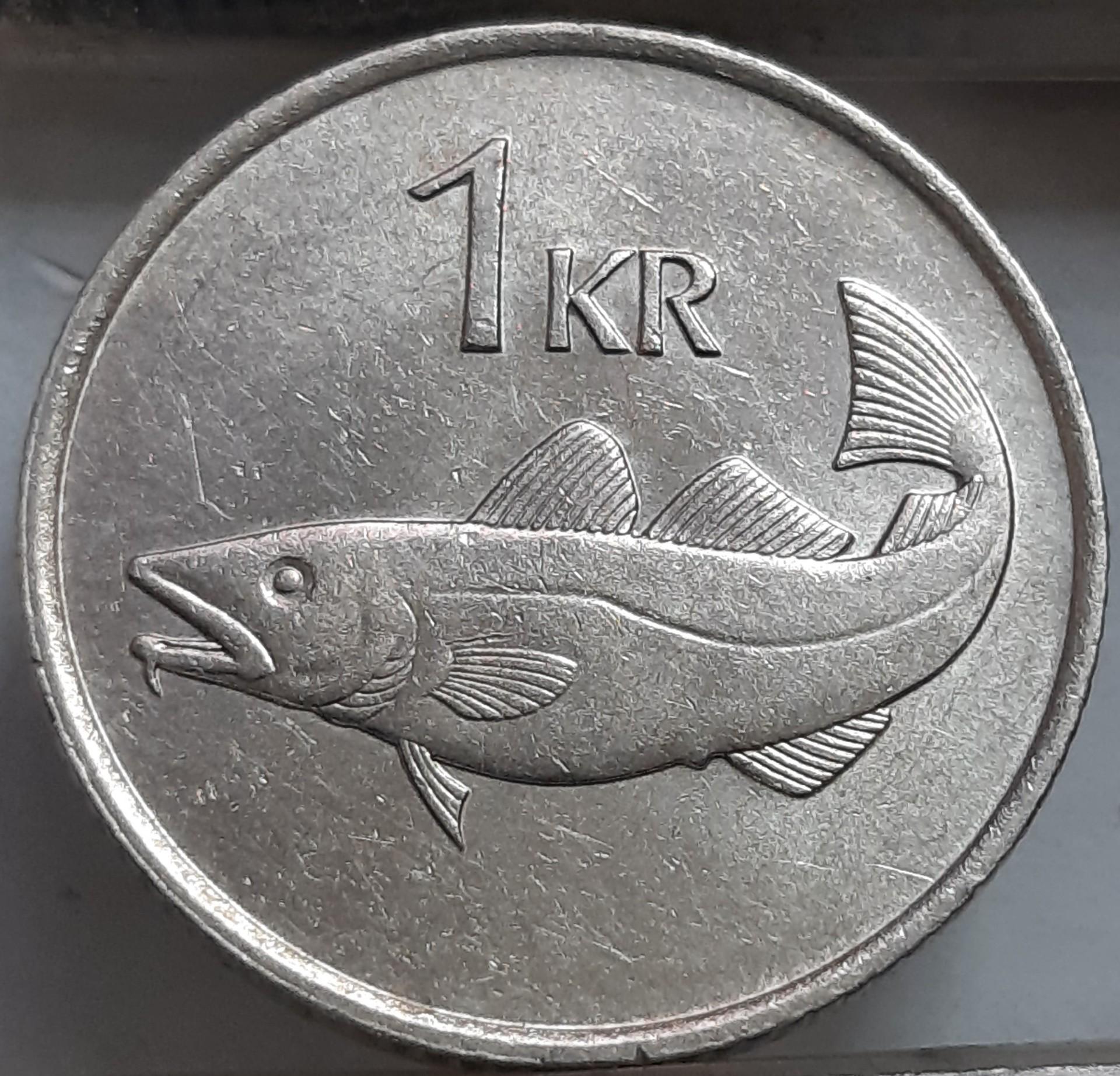 Islandija 1 Krona 1981 KM#27 (3590)