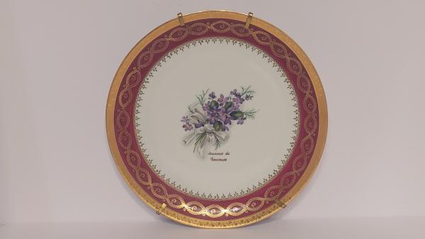 Limoges porceliano Souvenir de Toulouse lėkštė~20cm
