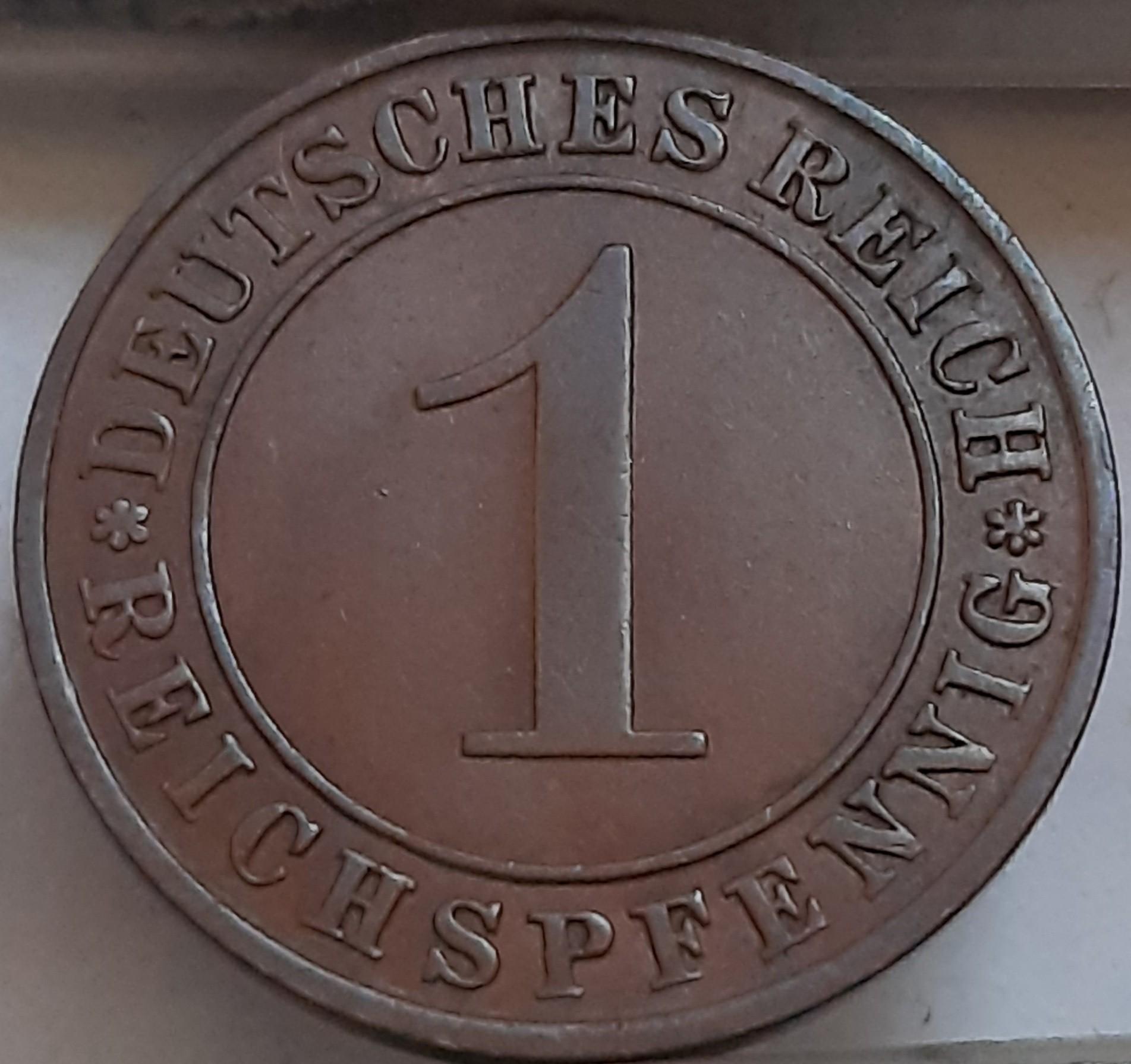 Vokietija 1 Reichspfenigas 1928 A KM#37 (3635)