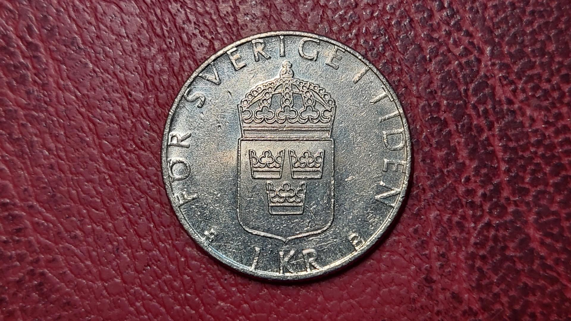 Švedija 1 krona, 1999 KM# 852a