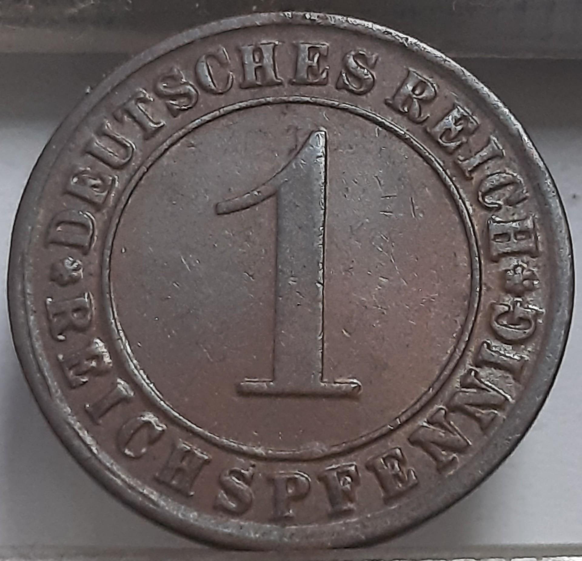 Vokietija 1 Reichspfenigas 1931 G KM#37 (3765)