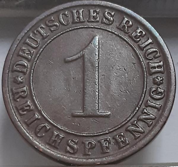 Vokietija 1 Reichspfenigas 1931 E KM#37 Bronza(3767)