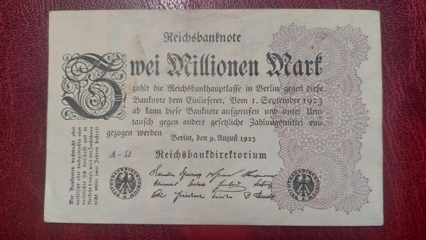 2,000,000 Mark 1923.08.09 Vokietija P-104a.1