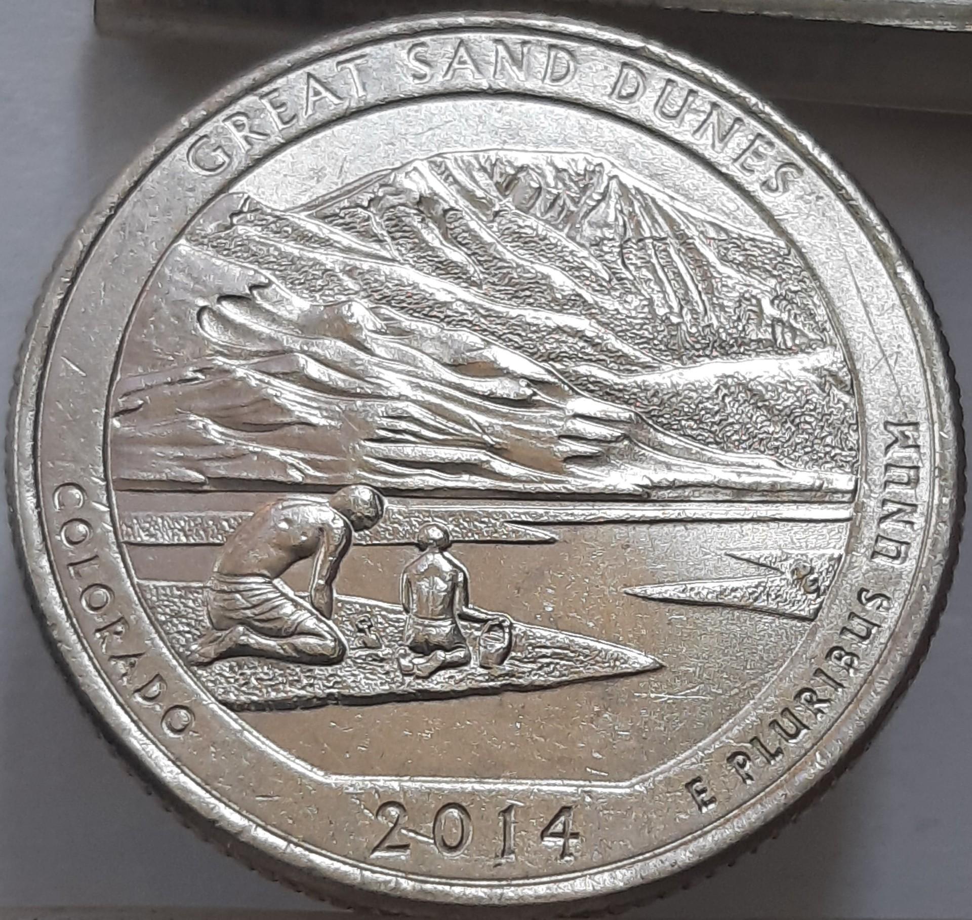 JAV ¼ dolerio 2014 P KM#569 Proginė (3791)