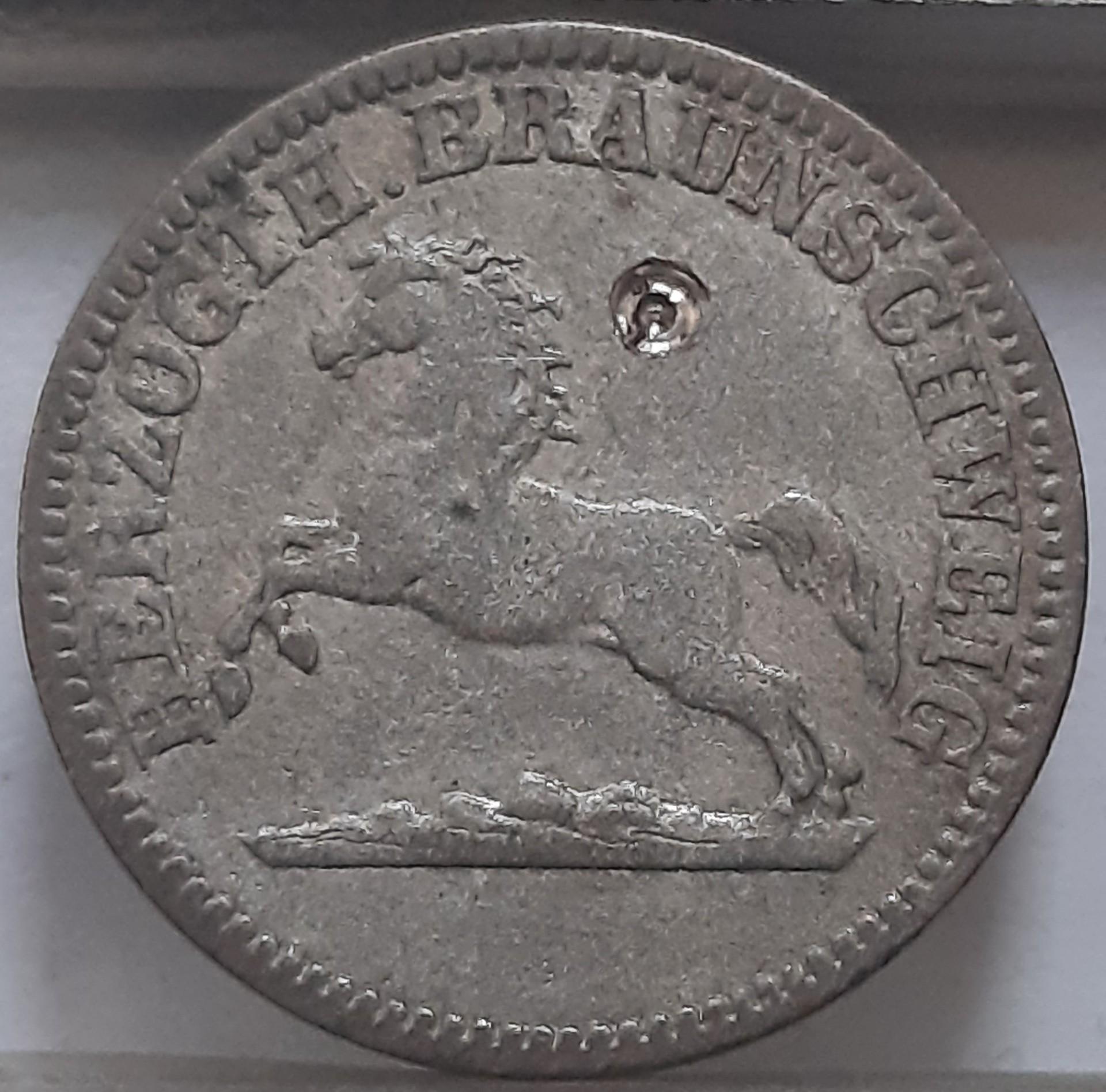 Hanoveris 1 Grošenas 1858 KM#236 Sidabras (3832)