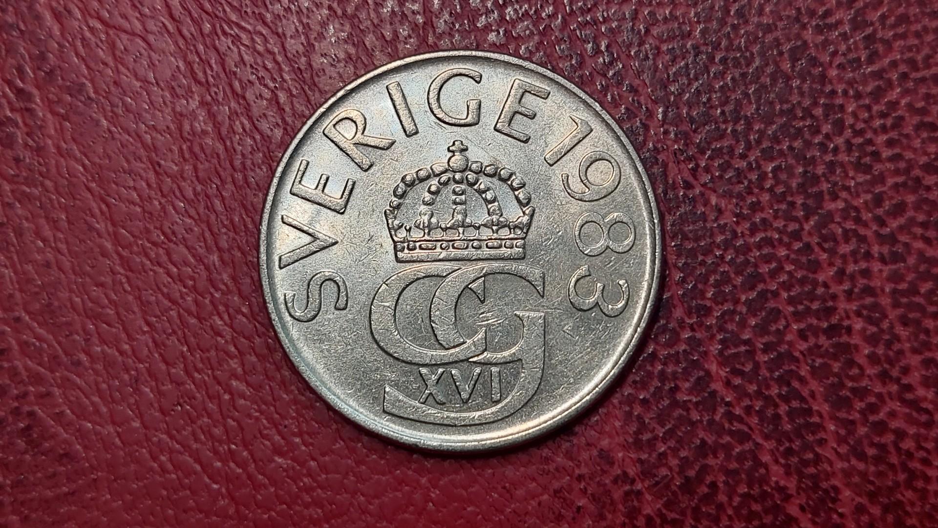 Švedija 5 kronos, 1983 KM# 853