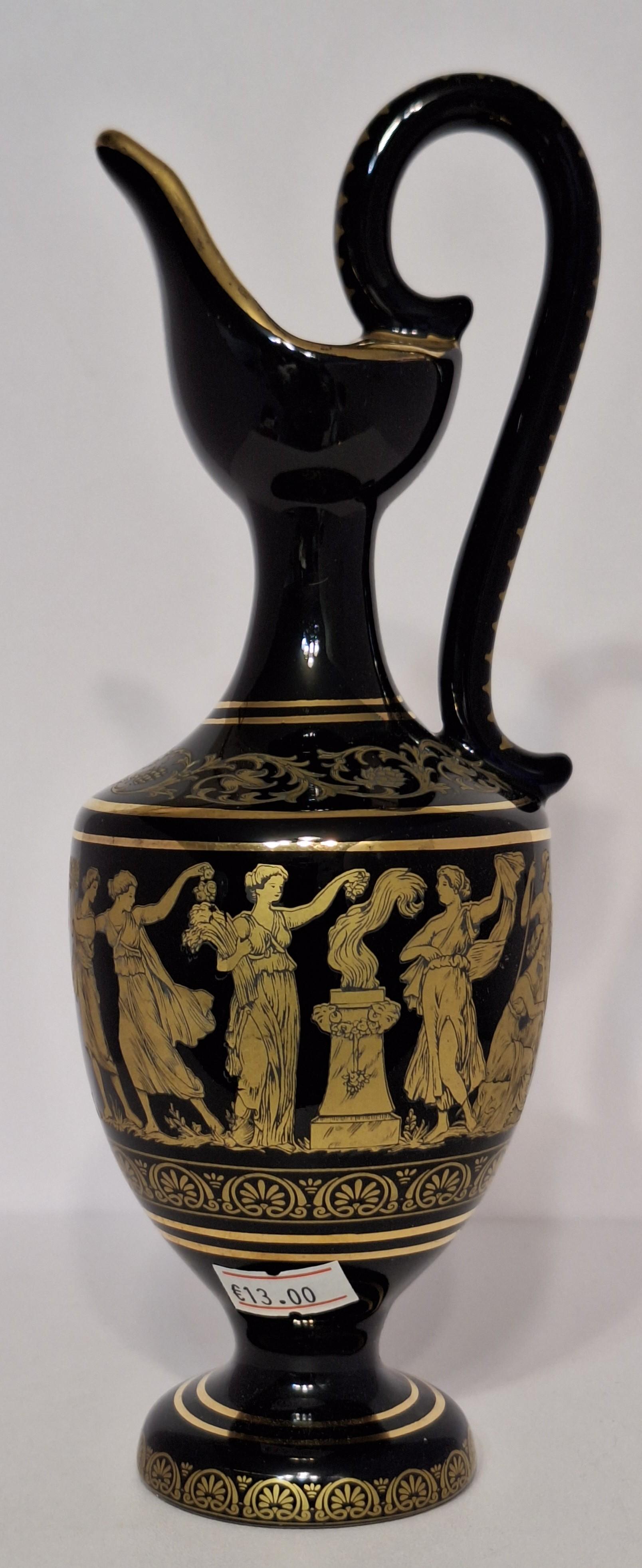 Senovinis keraminis graikiškas ąsotėlis, 23cm