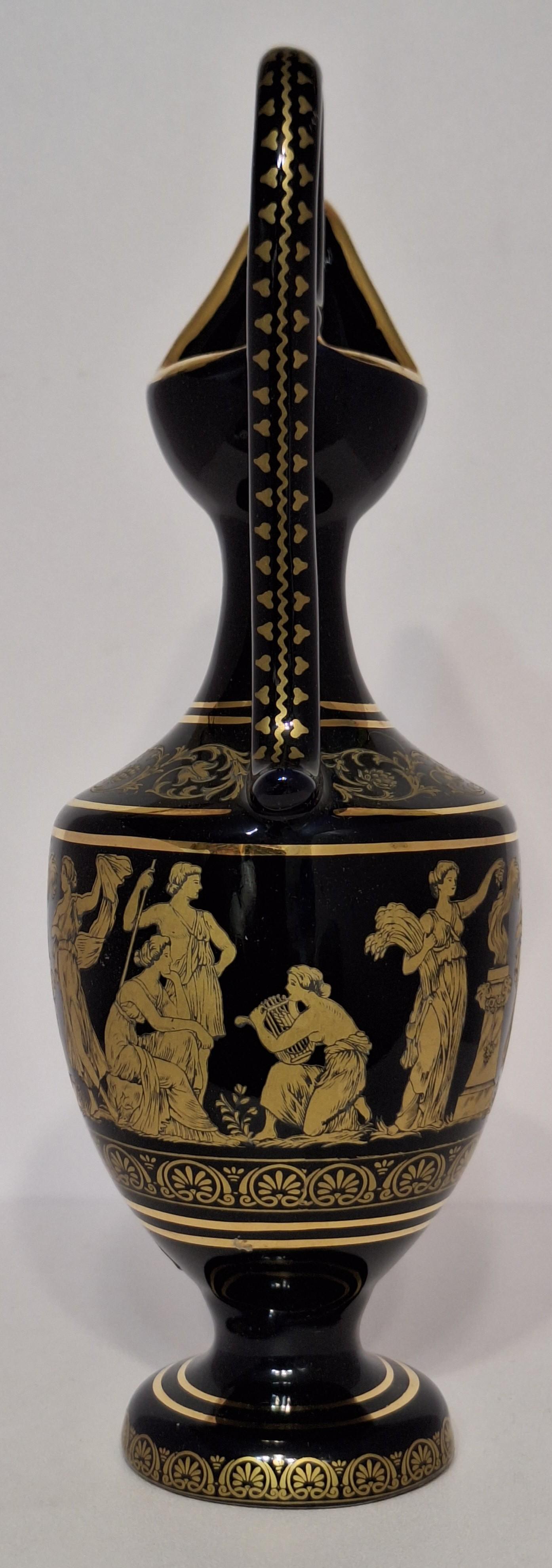 Senovinis keraminis graikiškas ąsotėlis, 23cm