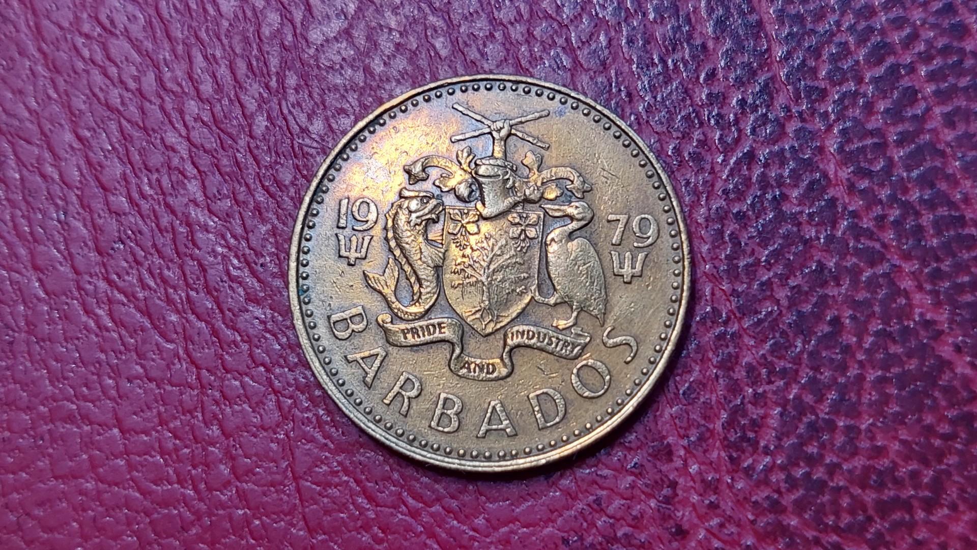 Barbadosas 5 centai, 1979 KM# 11