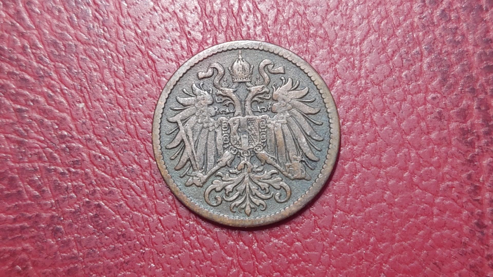 Austrija 2 heleriai, 1910 KM# 2801