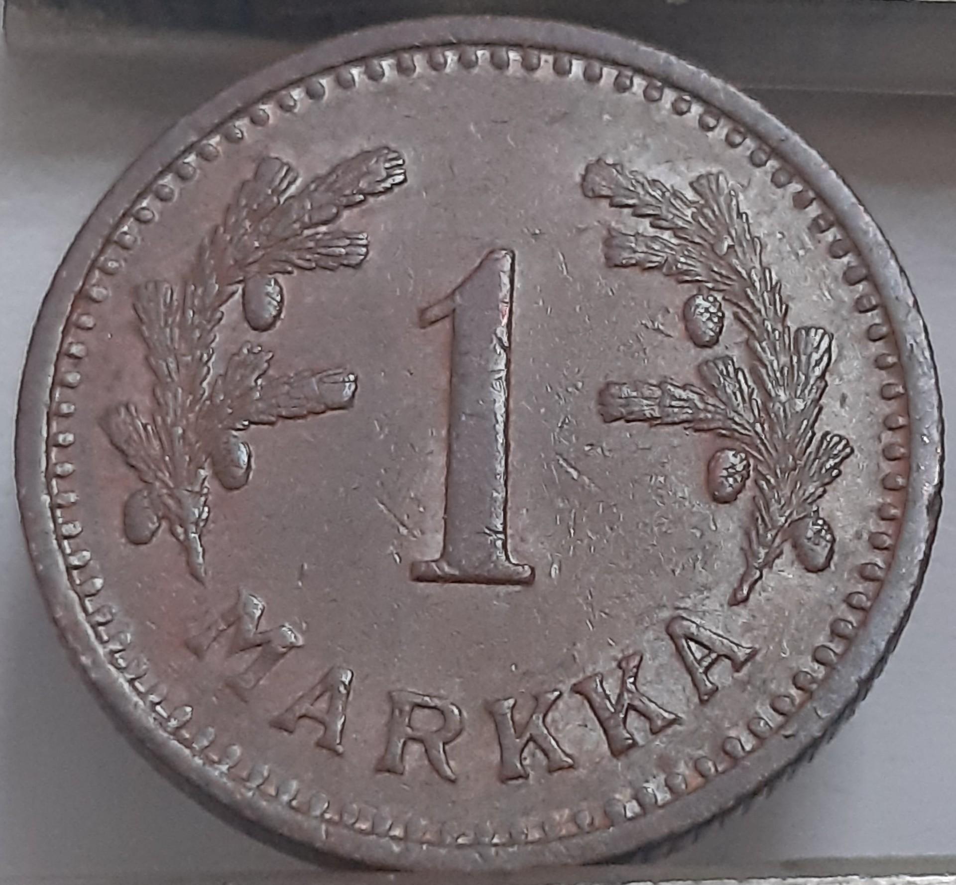 Suomija 1 markė KM#30a Varis (3872)
