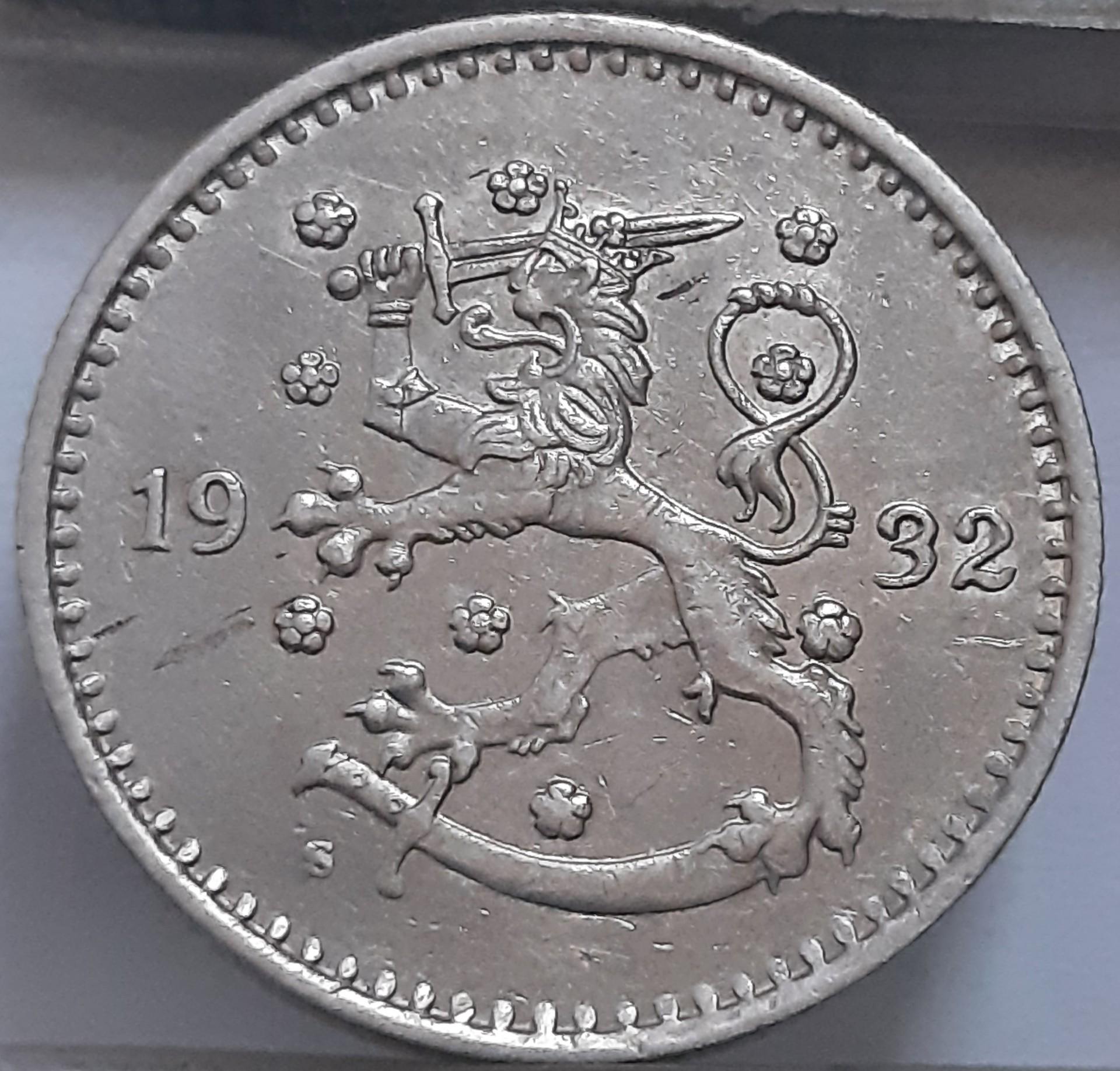 Suomija 1 Markė 1932 KM#30 (3873)