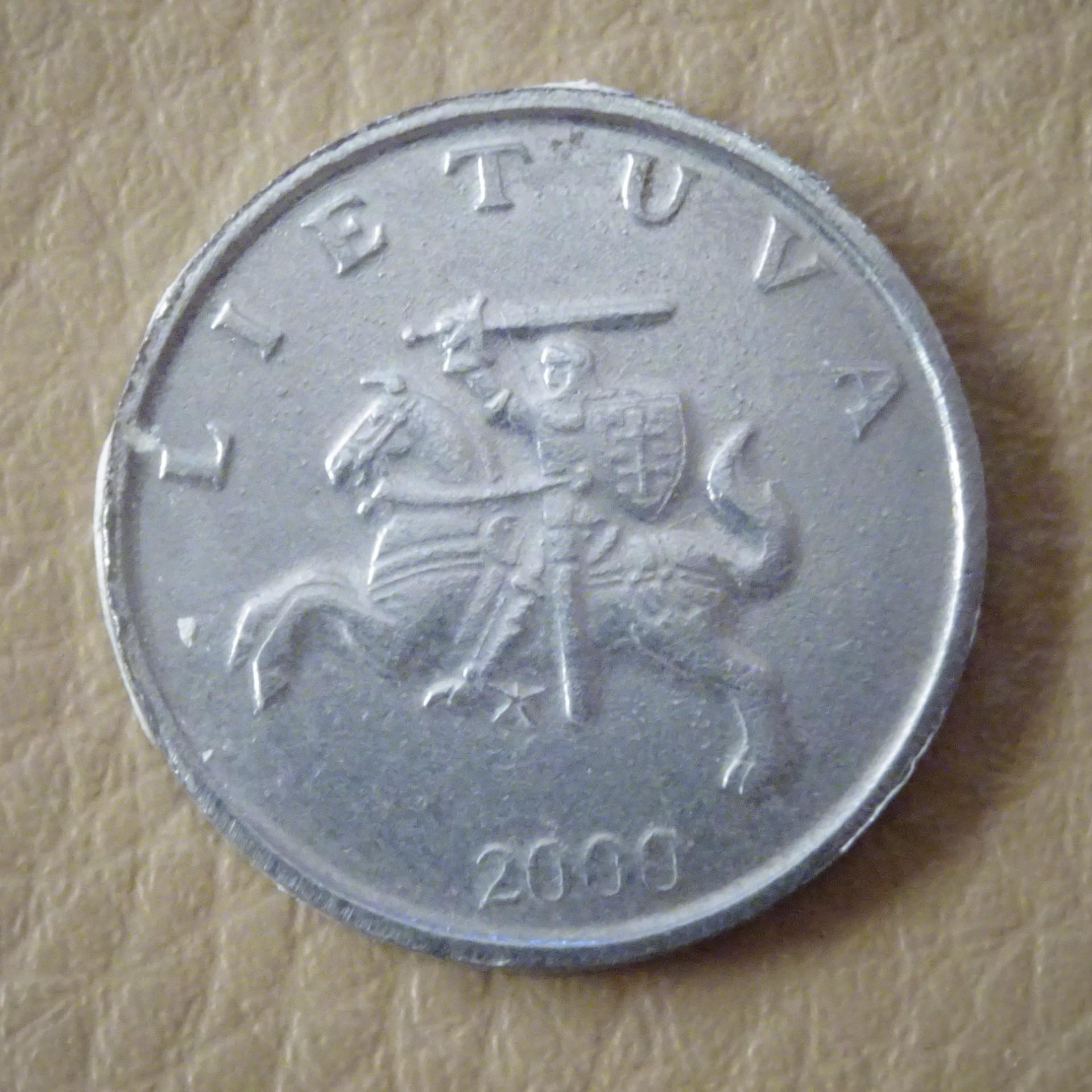 2000 metų 1 Litas PADIRBINYS