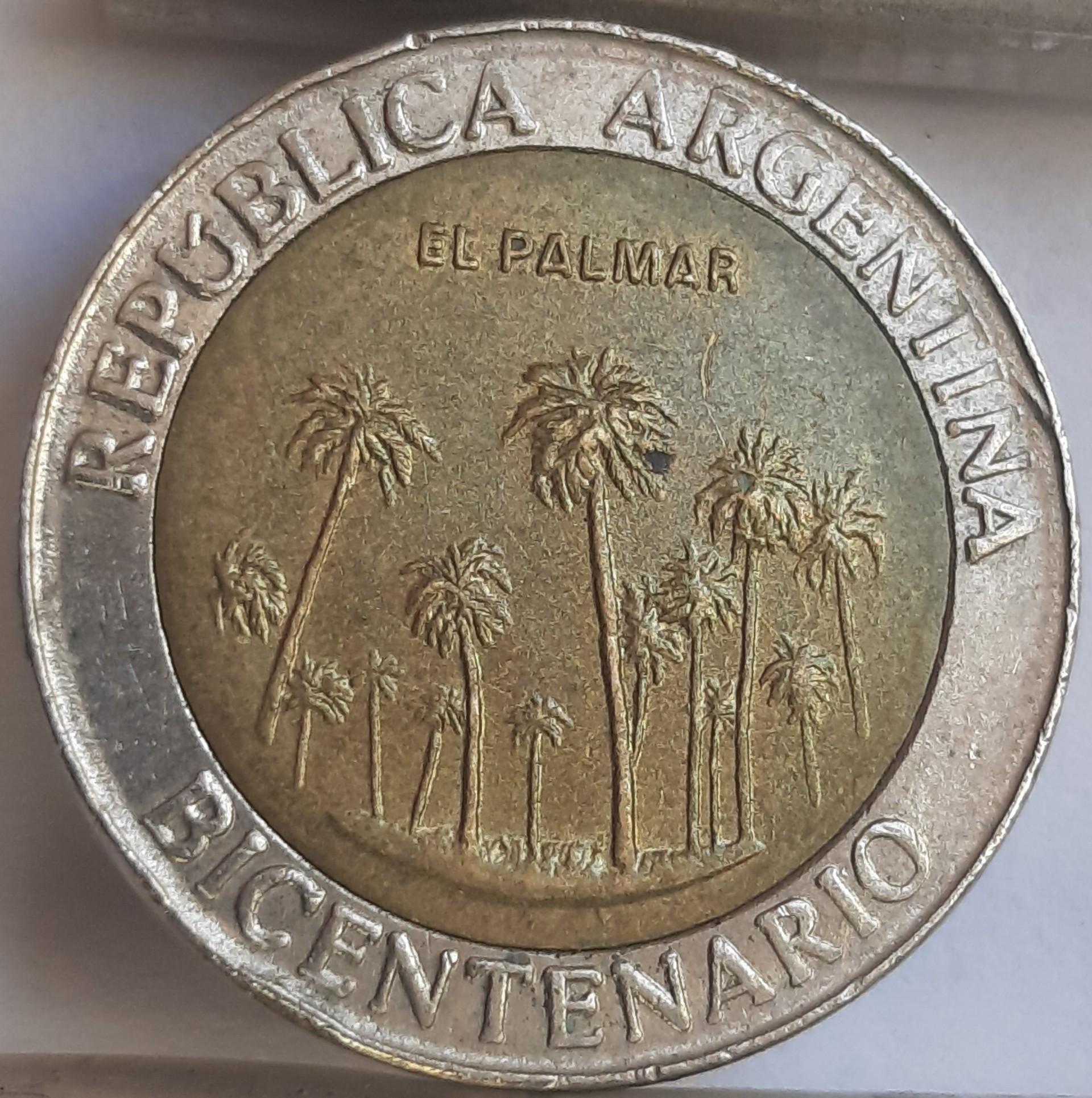 Argentina 1 Pesas 2010 KM#156 Proginė (A67)