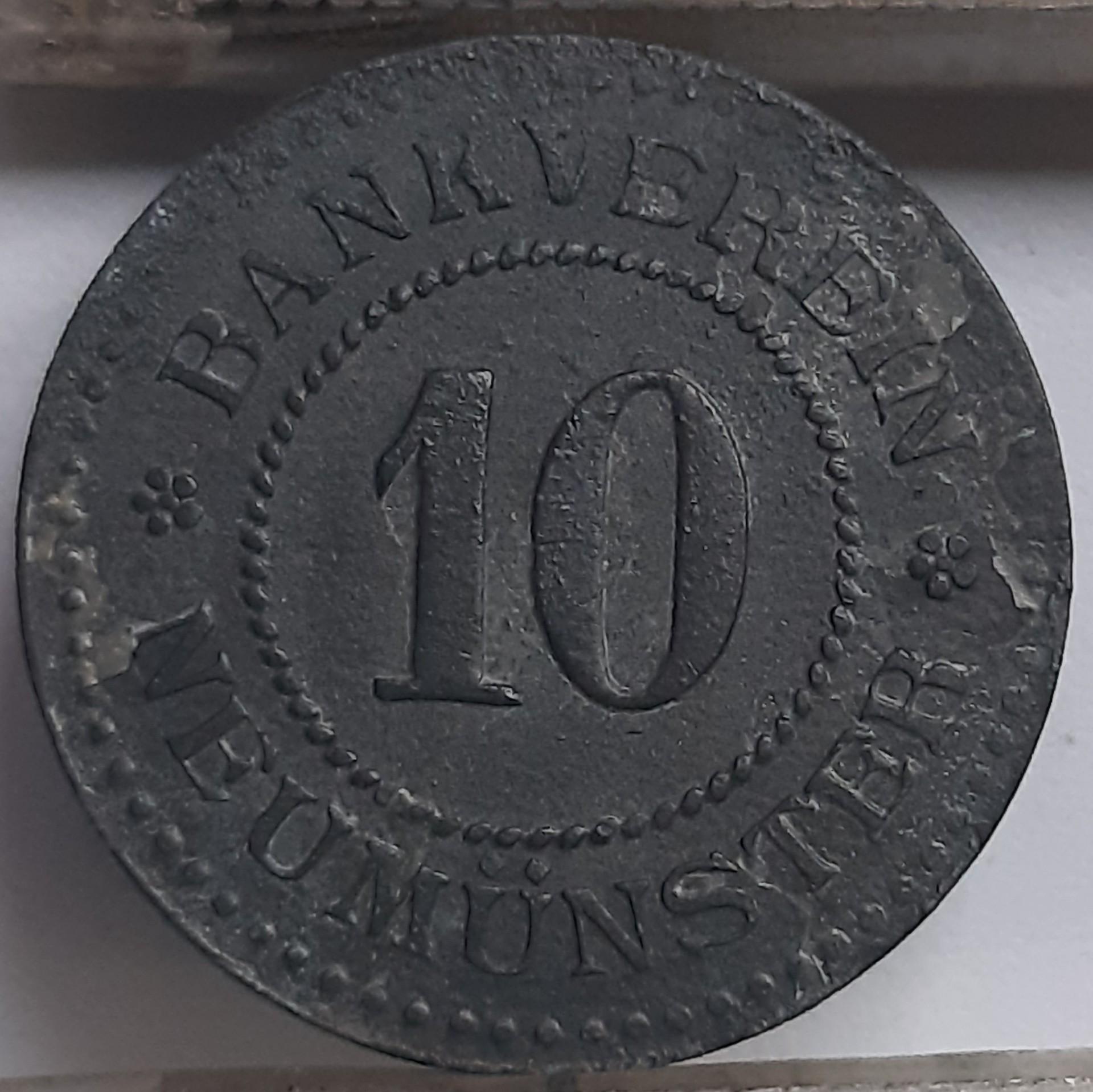 Vokietija 10 Pfenigų 1914-1924 N#26924 (3905)