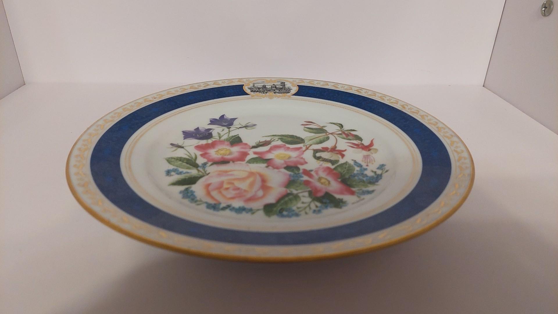 Raynaud Limoges porceliano lėkštė Gėlės ~ 22,5cm