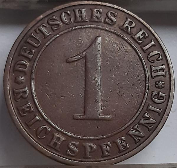 Vokietija 1 Reichspfenigas 1924 G KM#37 (3910)