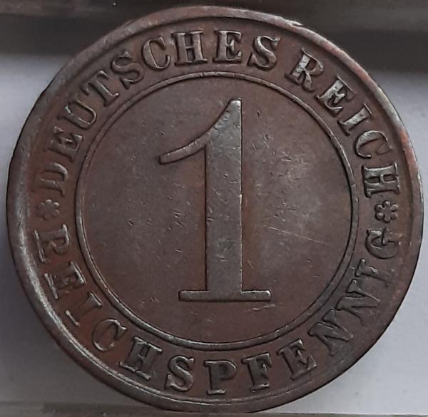 Vokietija 1 Reichspfenigas 1924 A KM#37 (3906)