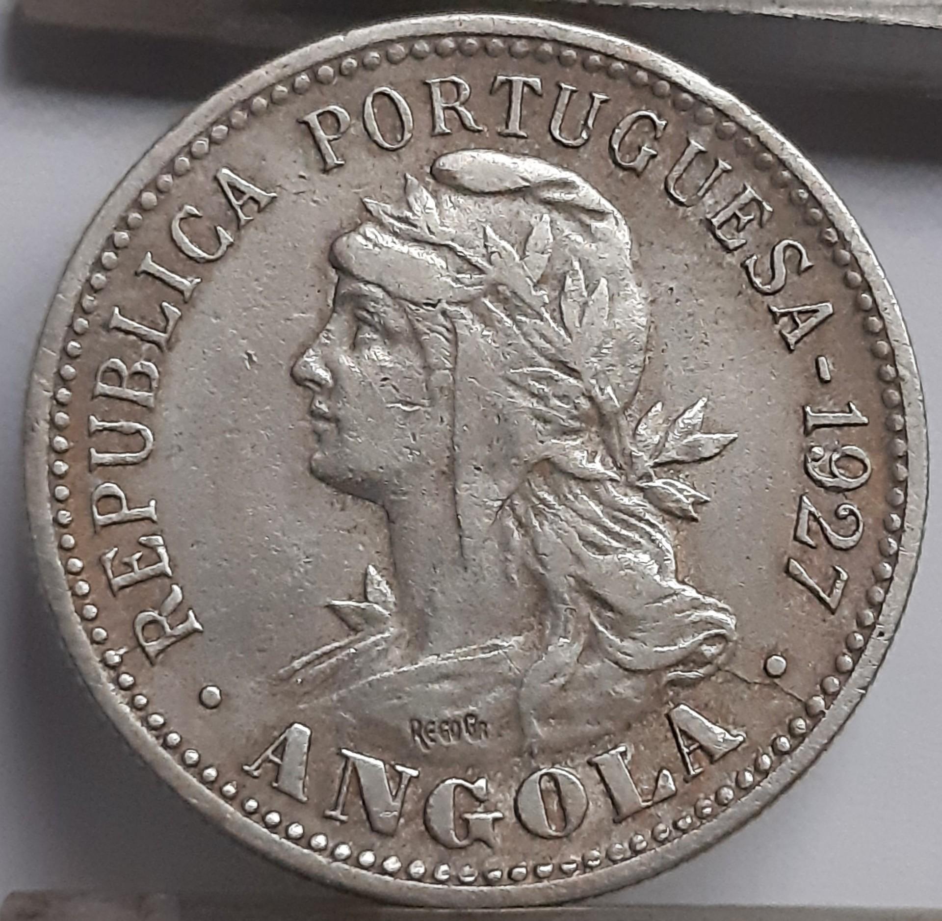 Angola 20 sentavų 1927 KM#68 (3902)