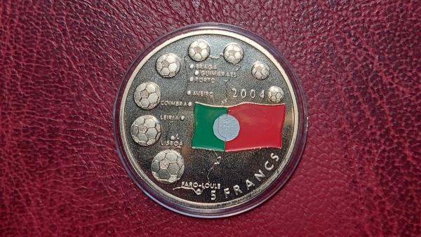 Kongas - KDR 5 frankai, 2003 UC# 221 UEFA Euro