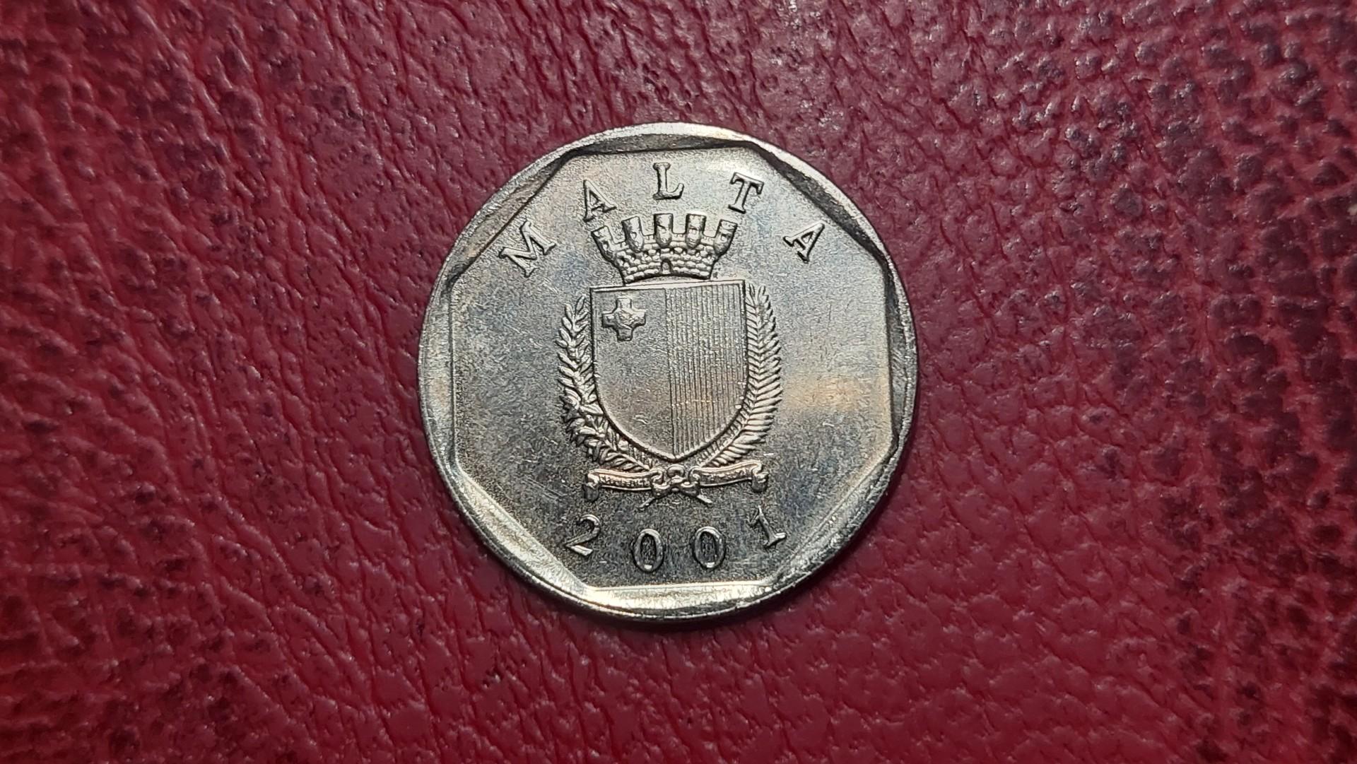 Malta 5 centai, 2001 KM# 95