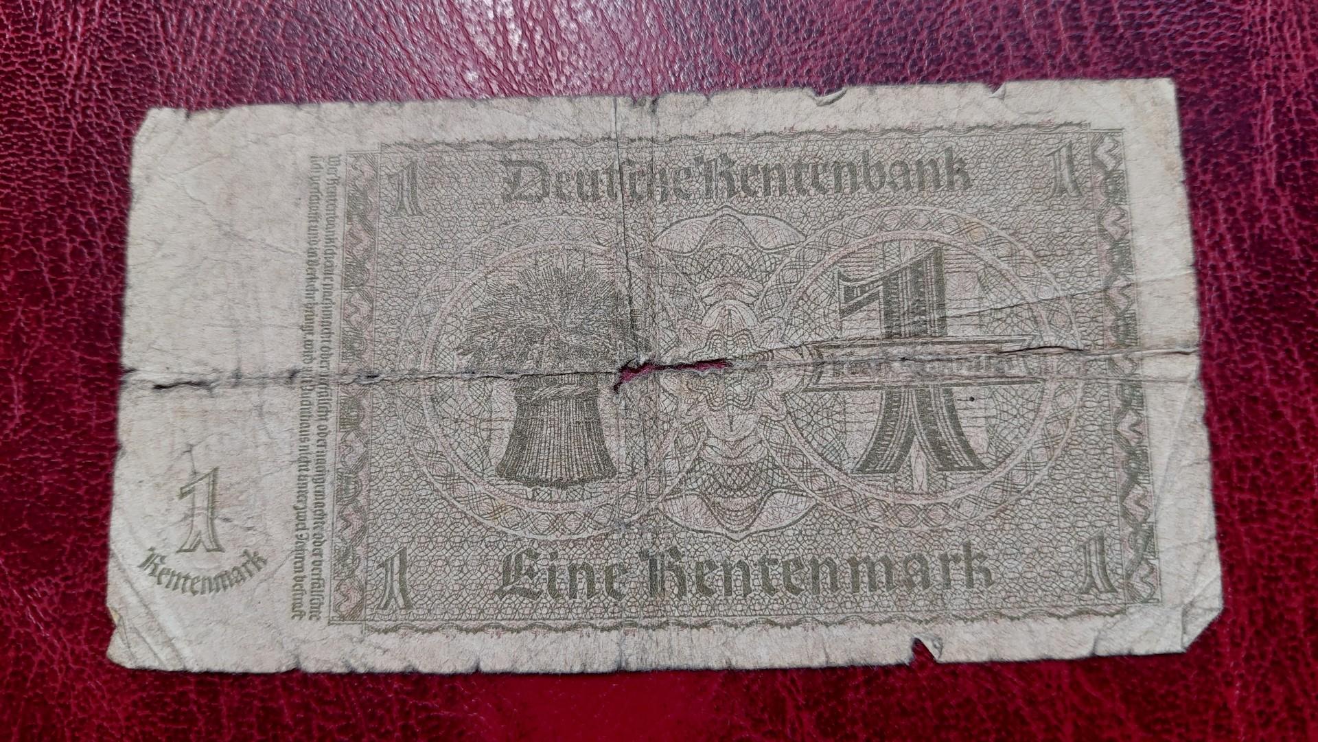 1 Rentenmark 1937.01.30 Vokietija P-173b.1