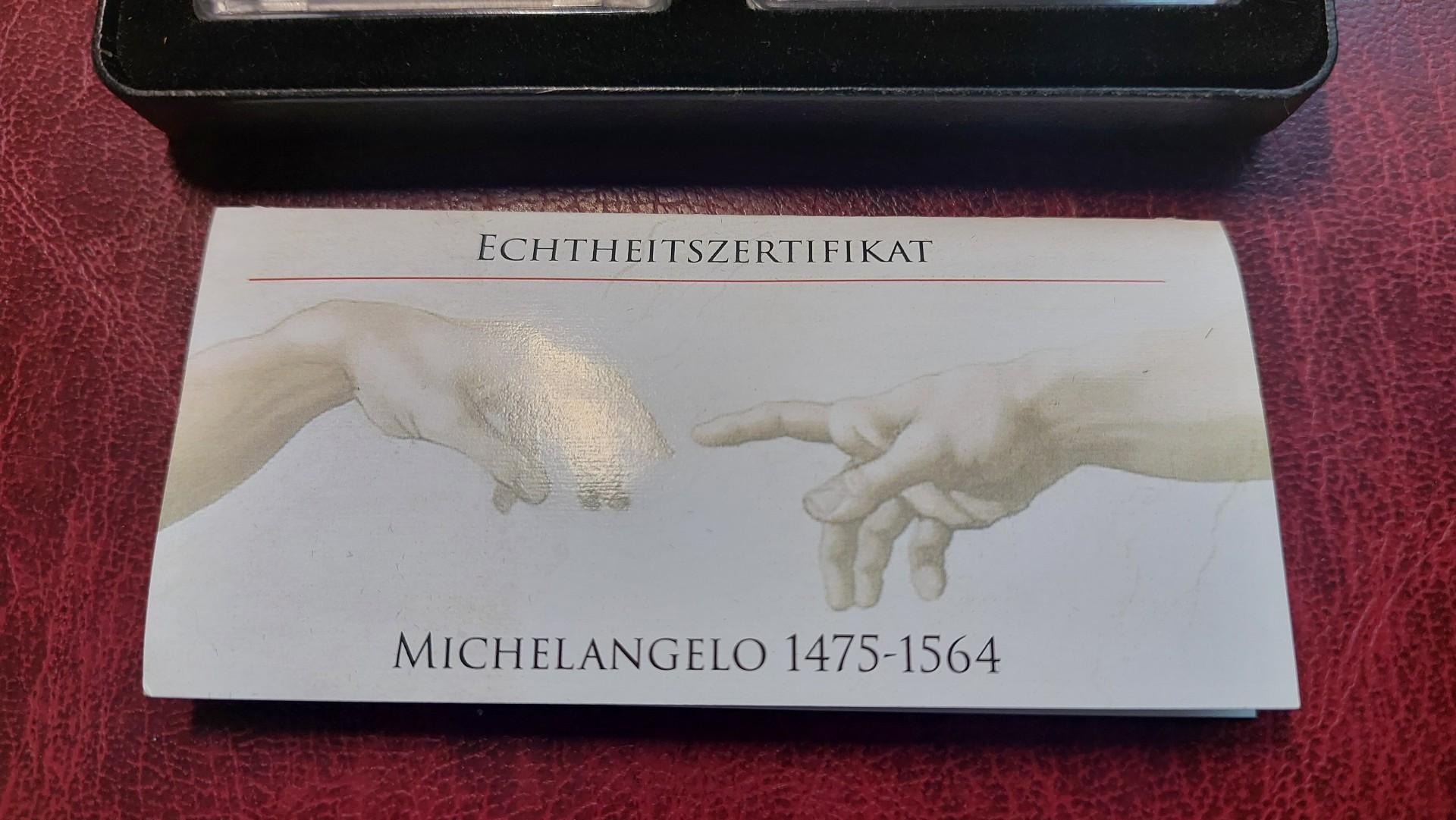 Proginės 2 X 2 Euro monetos Michelangelo Vokietija