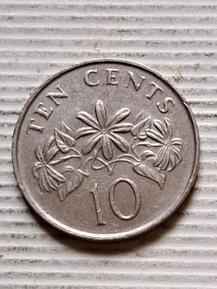 Singapūras 10 centų 1989