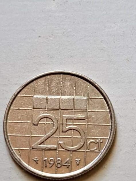 Nyderlandai 25 centai 1984