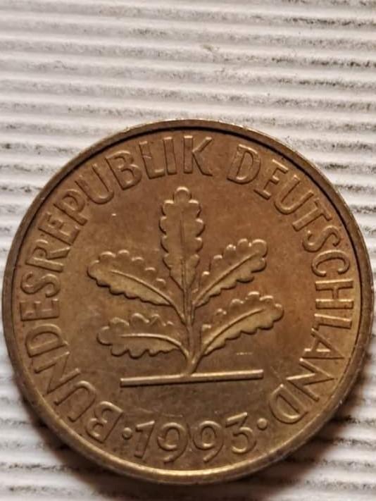 Vokietija 10 pfenigų 1993 J