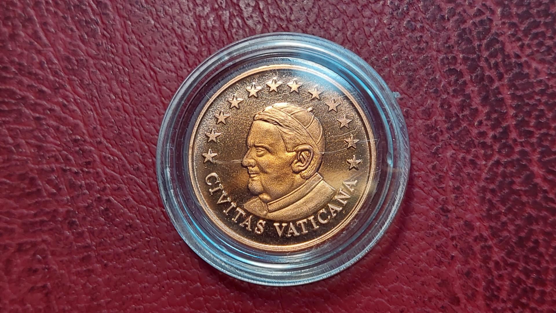 5 Euro centų bandinys Specimen Vatikanas