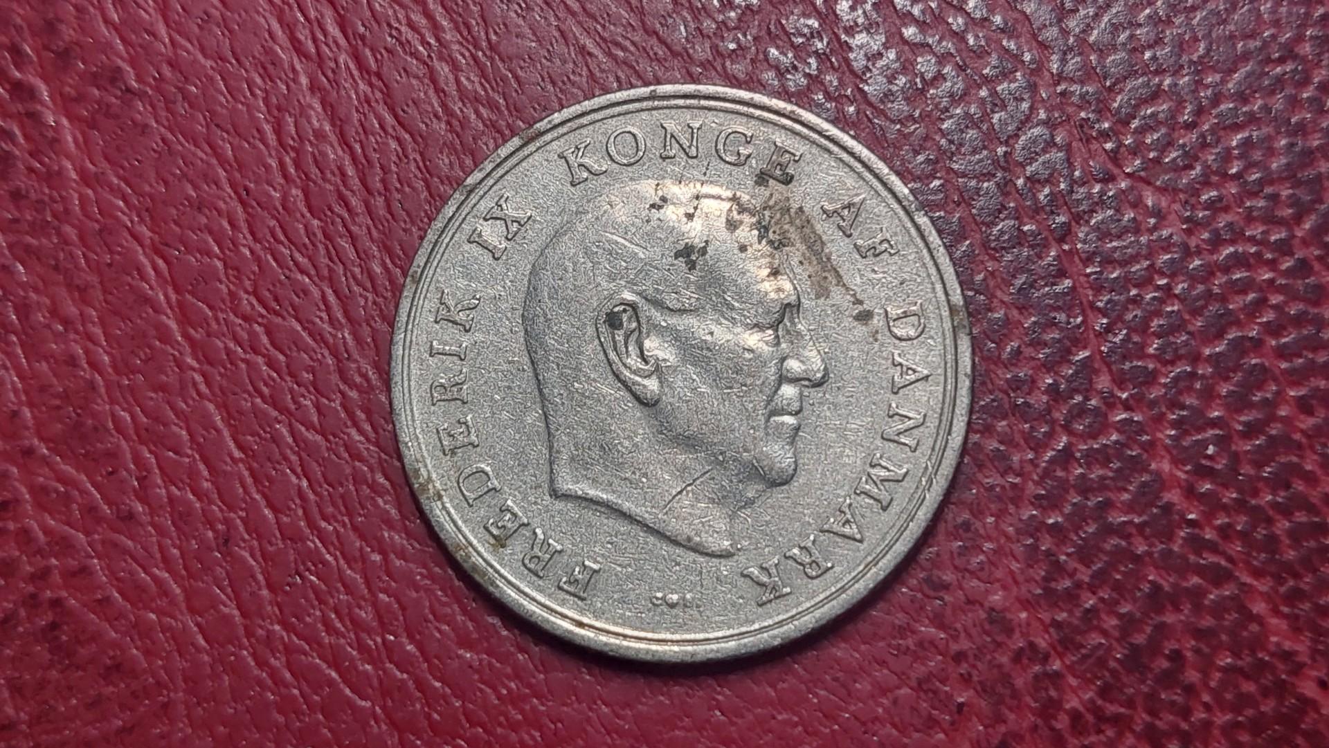 Danija 1 krona, 1964 KM# 851