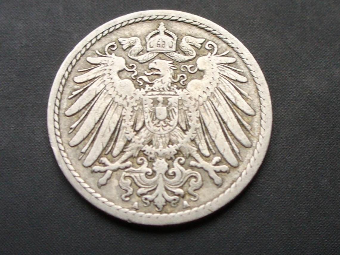 Deutsches Reich 5 pfenigai 1900(A)