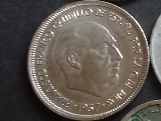 Ispanija 5 pesetos 1957
