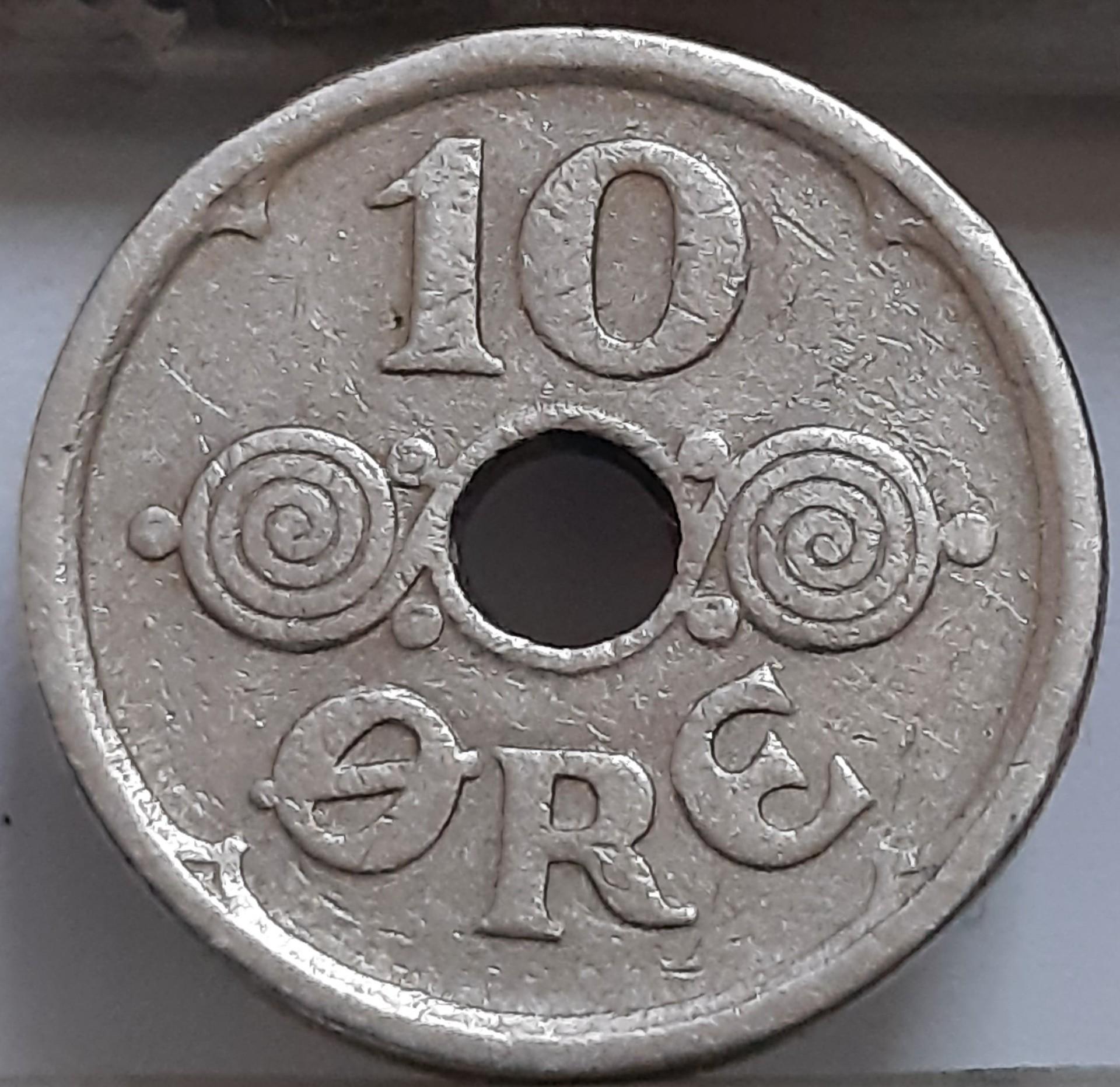 Danija 10 Erių 1926 KM#822 (4108)