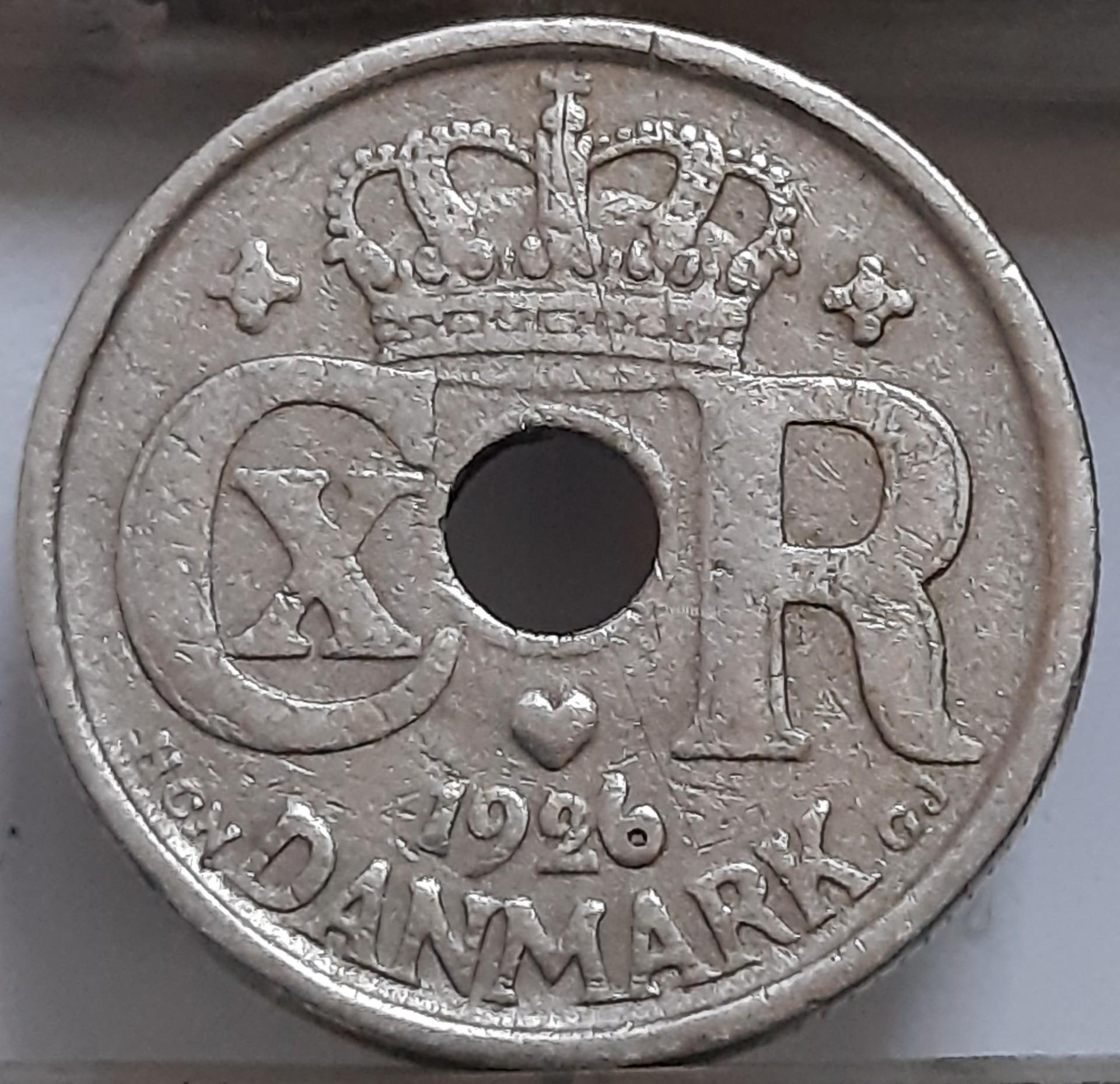 Danija 10 Erių 1926 KM#822 (4108)