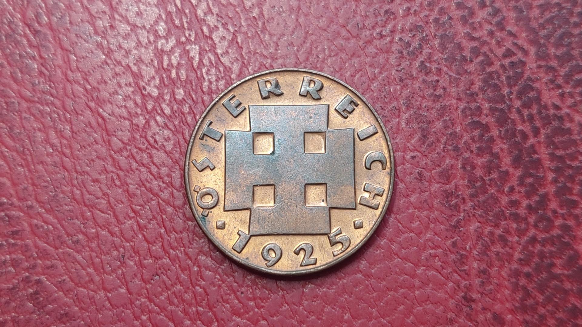 Austrija 2 grošenai, 1925 KM# 2837