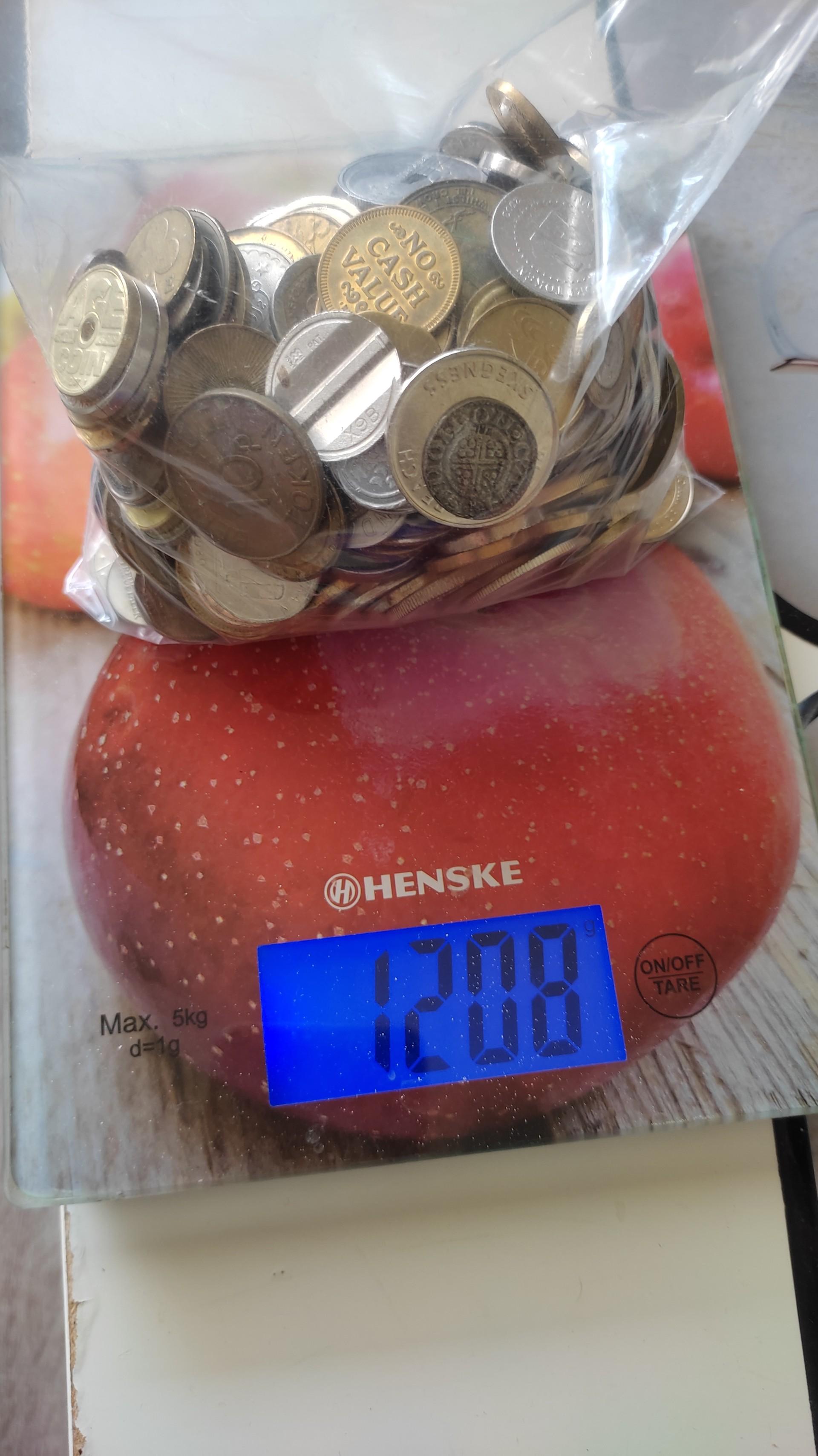 1.2kg žetonų