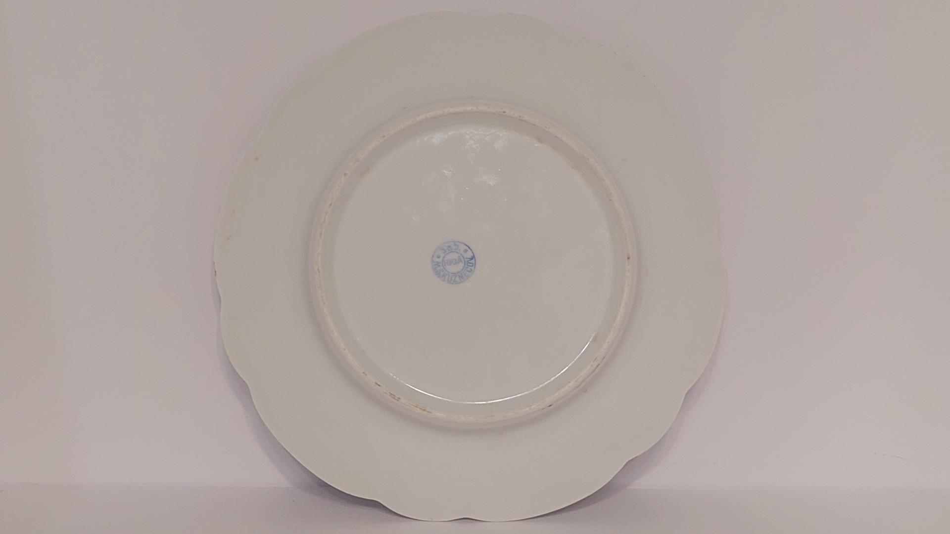 Sena Riga Kuznecov porceliano lėkštė ~ 20,2cm
